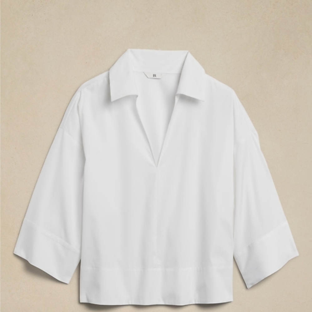 White Collared Blouse